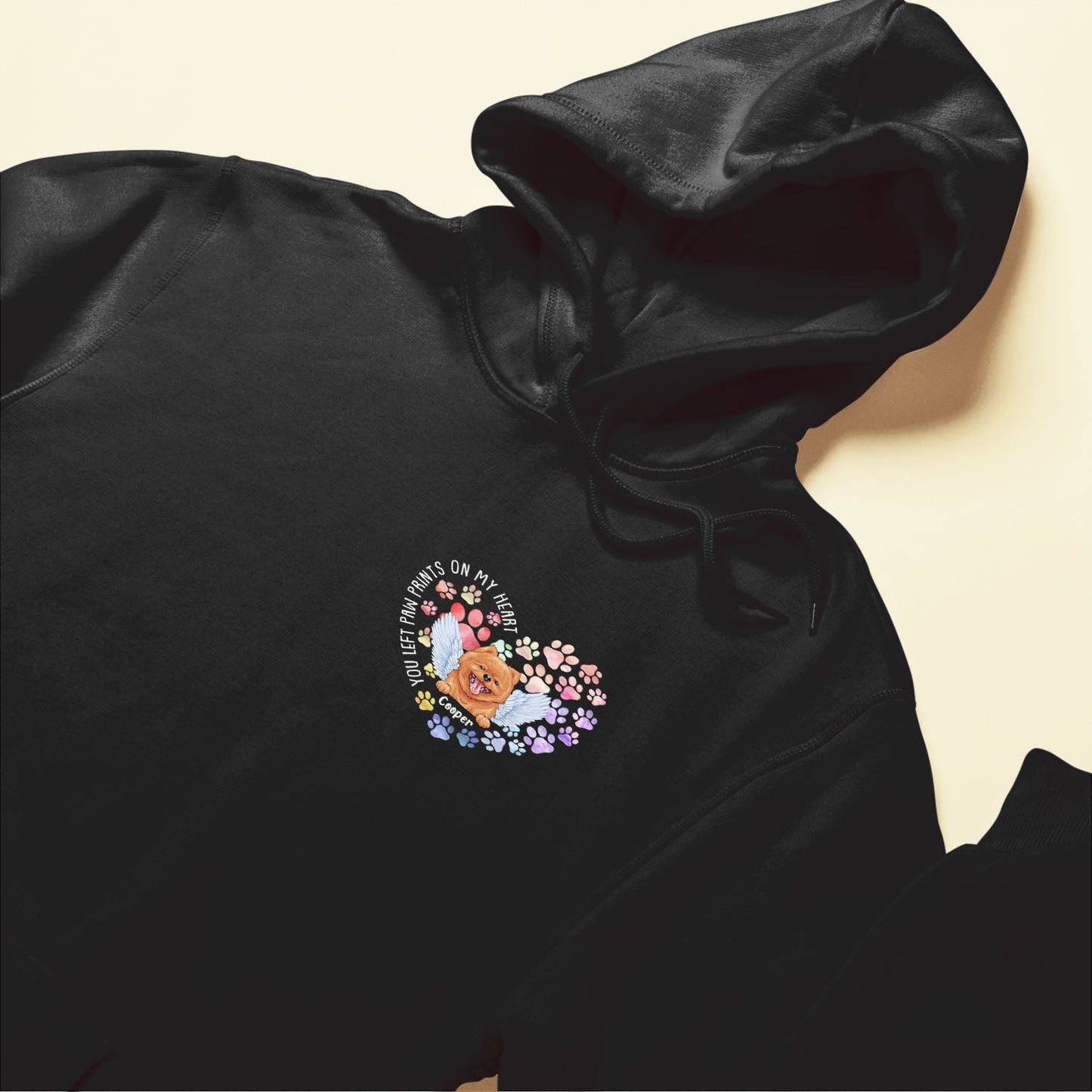 You Left Paw Prints On My Heart - Personalized Shirt