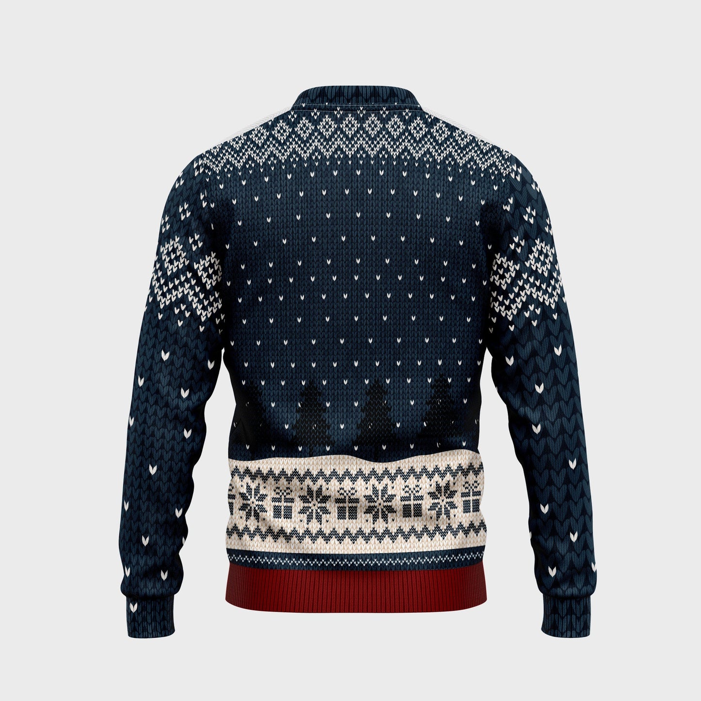 You & Me And The Dogs - Personalized Ugly Sweater