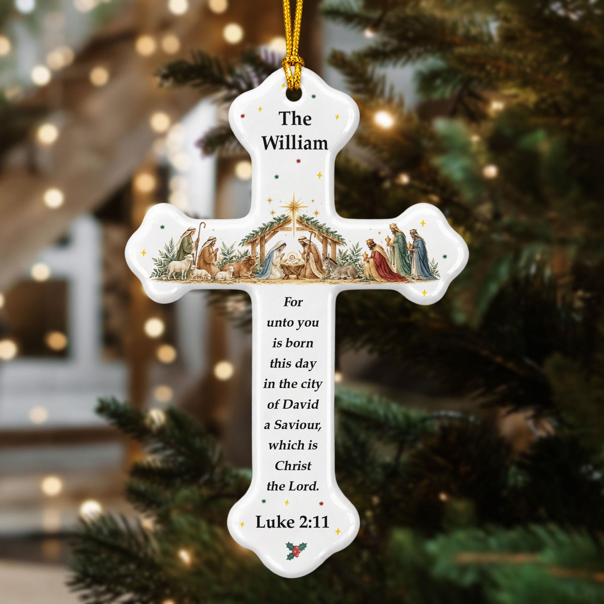 Custom-Nativity-Christmas-Ceramic-Cross-Personalized-Ornament-2
