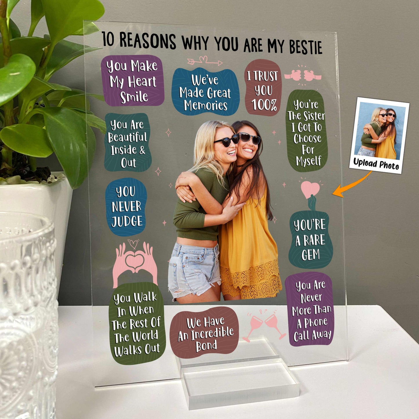 10 Reasons Why You Are My Bestie - Personalized Acrylic Photo Plaque