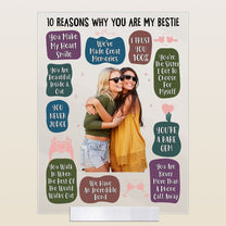 10 Reasons Why You Are My Bestie - Personalized Acrylic Photo Plaque