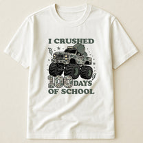 100 Days Of School Camo Style Gift For Kid - Personalized Shirt