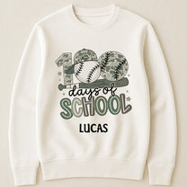 100 Days Of School Camo Style Gift For Kid - Personalized Shirt
