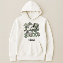 100 Days Of School Camo Style Gift For Kid - Personalized Shirt
