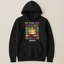 100 Days Of School School Boys Girls Kids Gift - Personalized Shirt