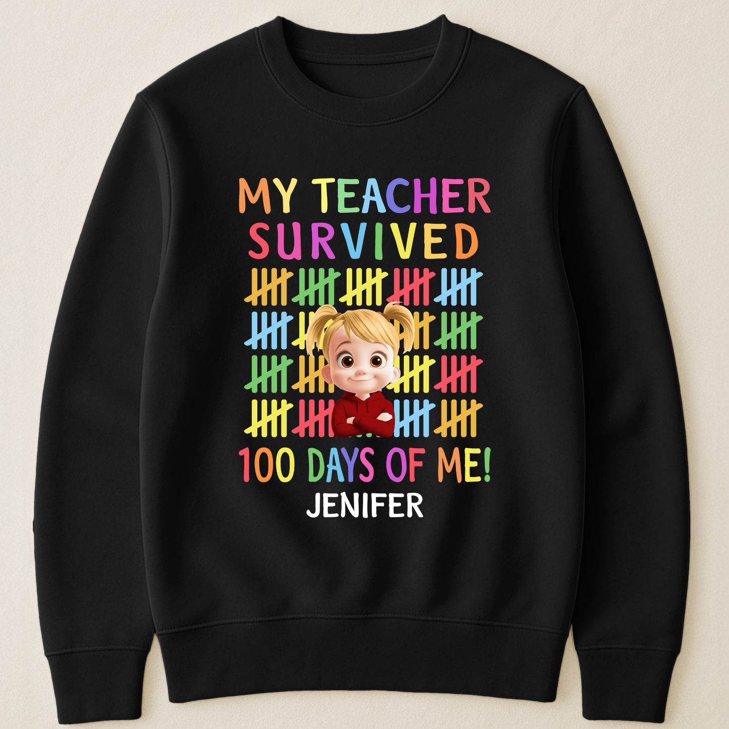 100 Days Of School School Boys Girls Kids Gift - Personalized Shirt