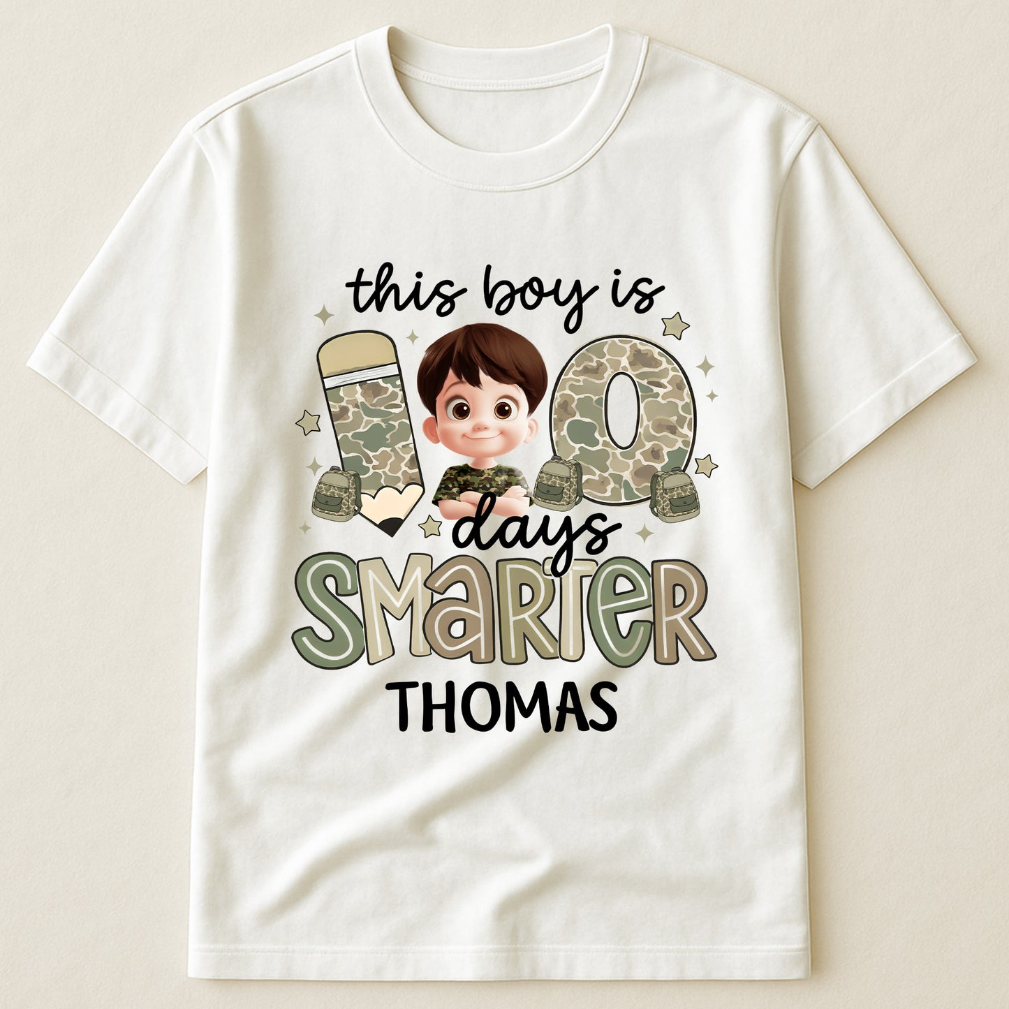 100 Days Smarter - Personalized Shirt