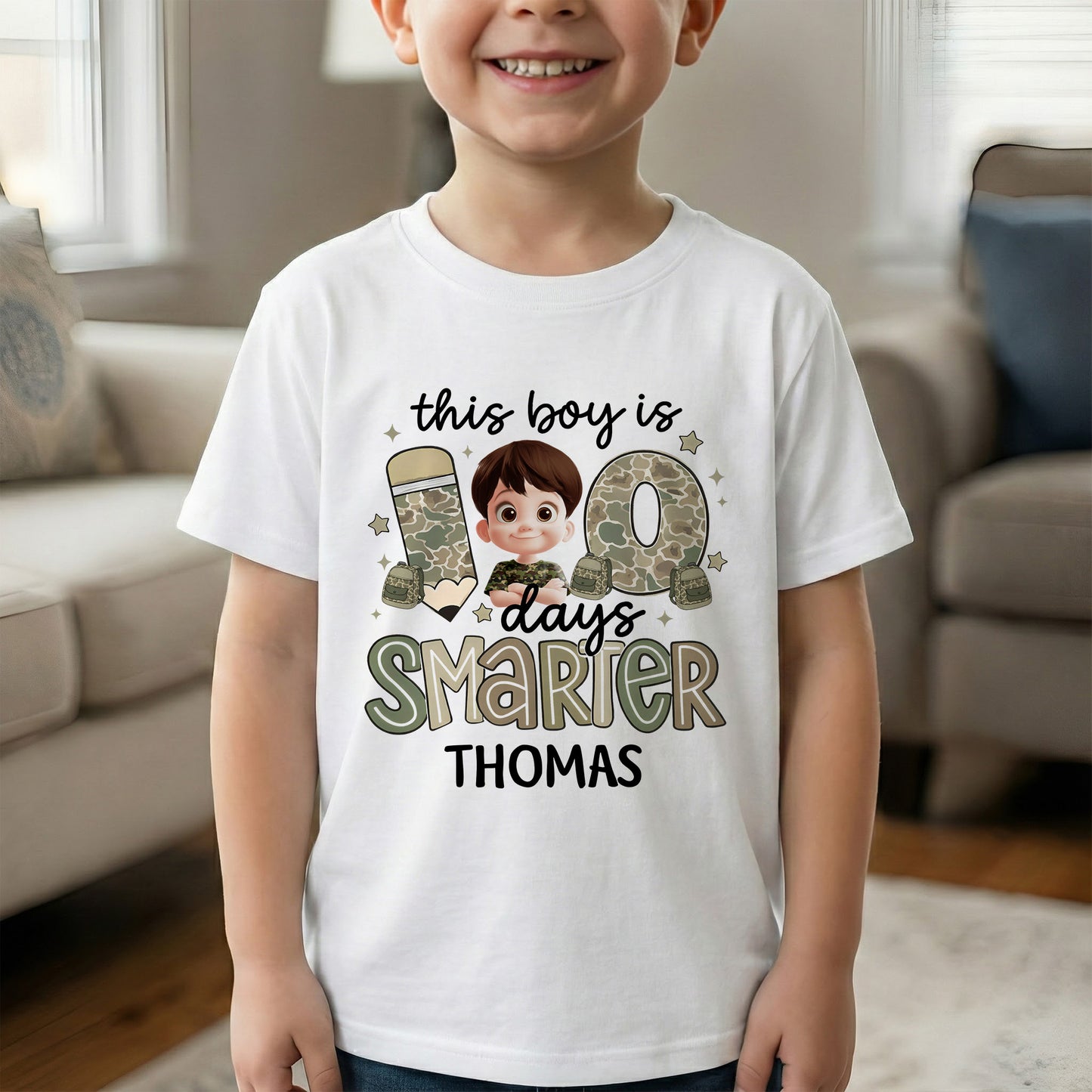 100 Days Smarter - Personalized Shirt