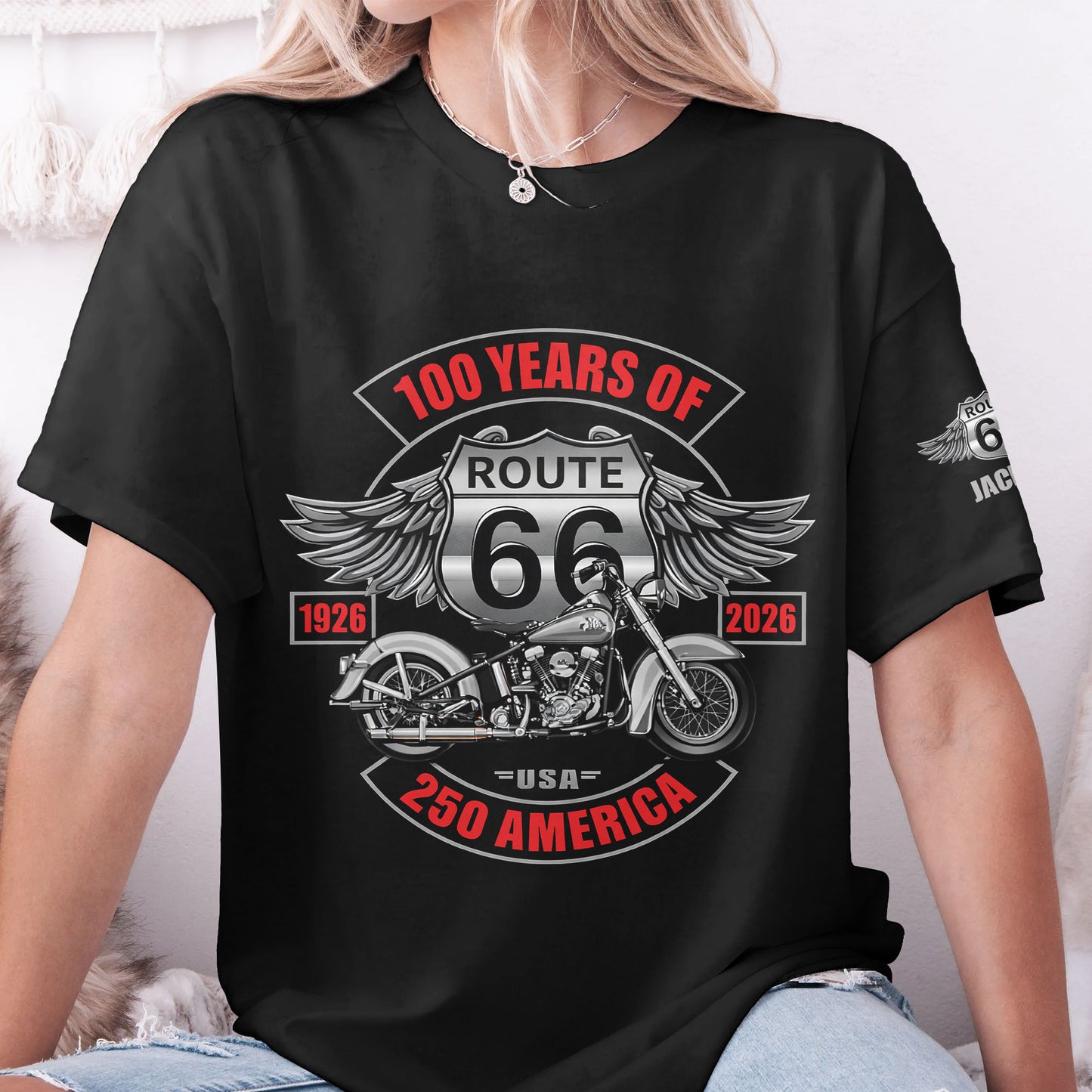 100 Years Of Route 66 250 America - Personalized Shirt