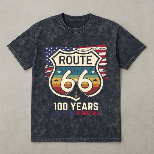 100_Years_Route_66_250_Years_USA_Acid_Wash_T_Shirt_1