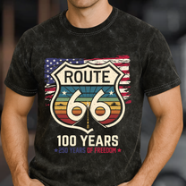 100_Years_Route_66_250_Years_USA_Acid_Wash_T_Shirt_4
