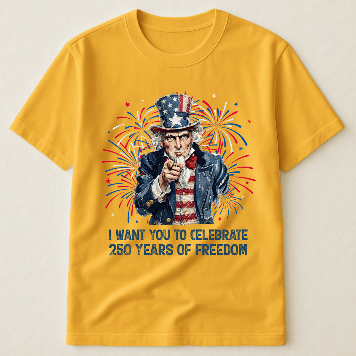 Patchwork Style Usa Uncle Sam Print - Shirt