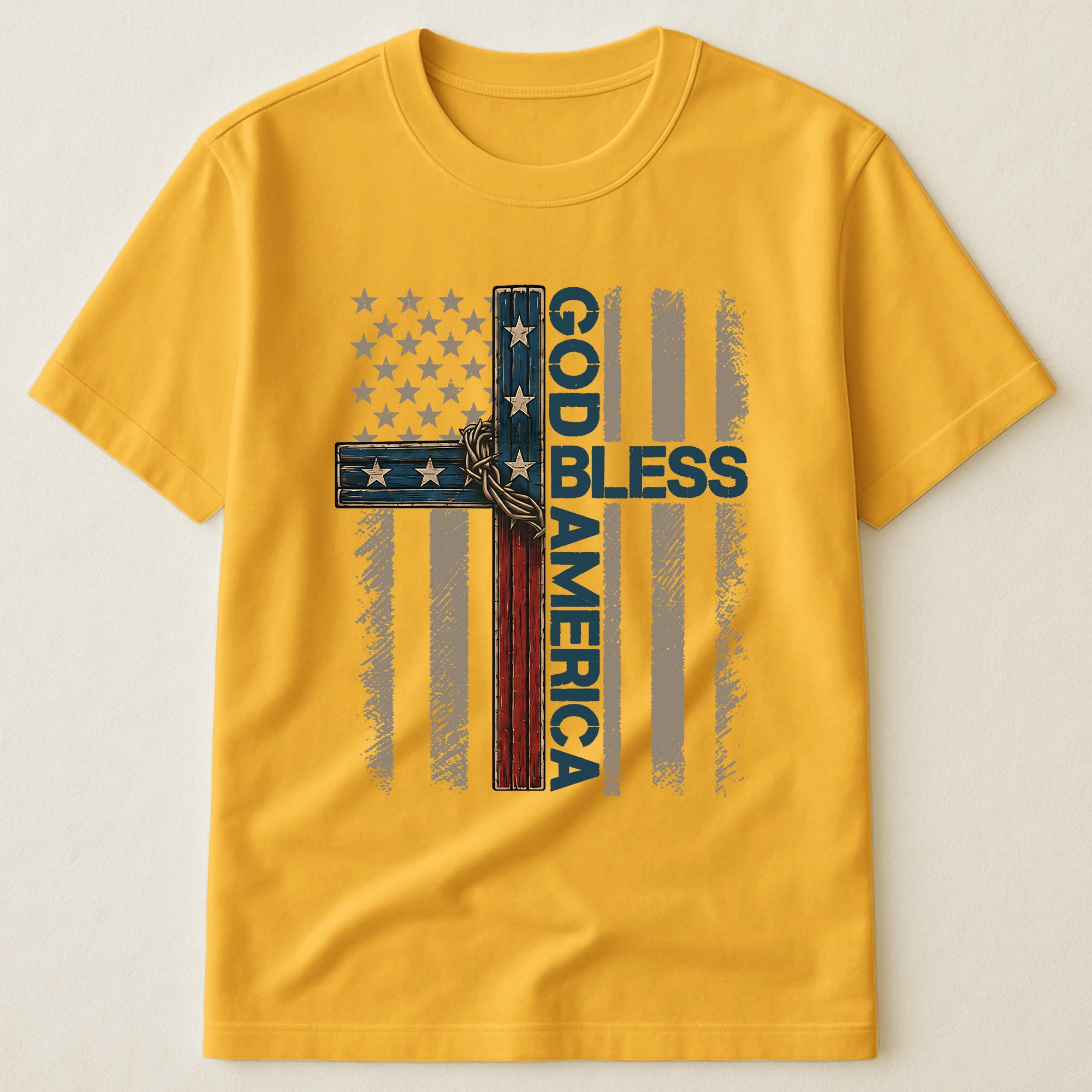 Cross God Bless America - Shirt