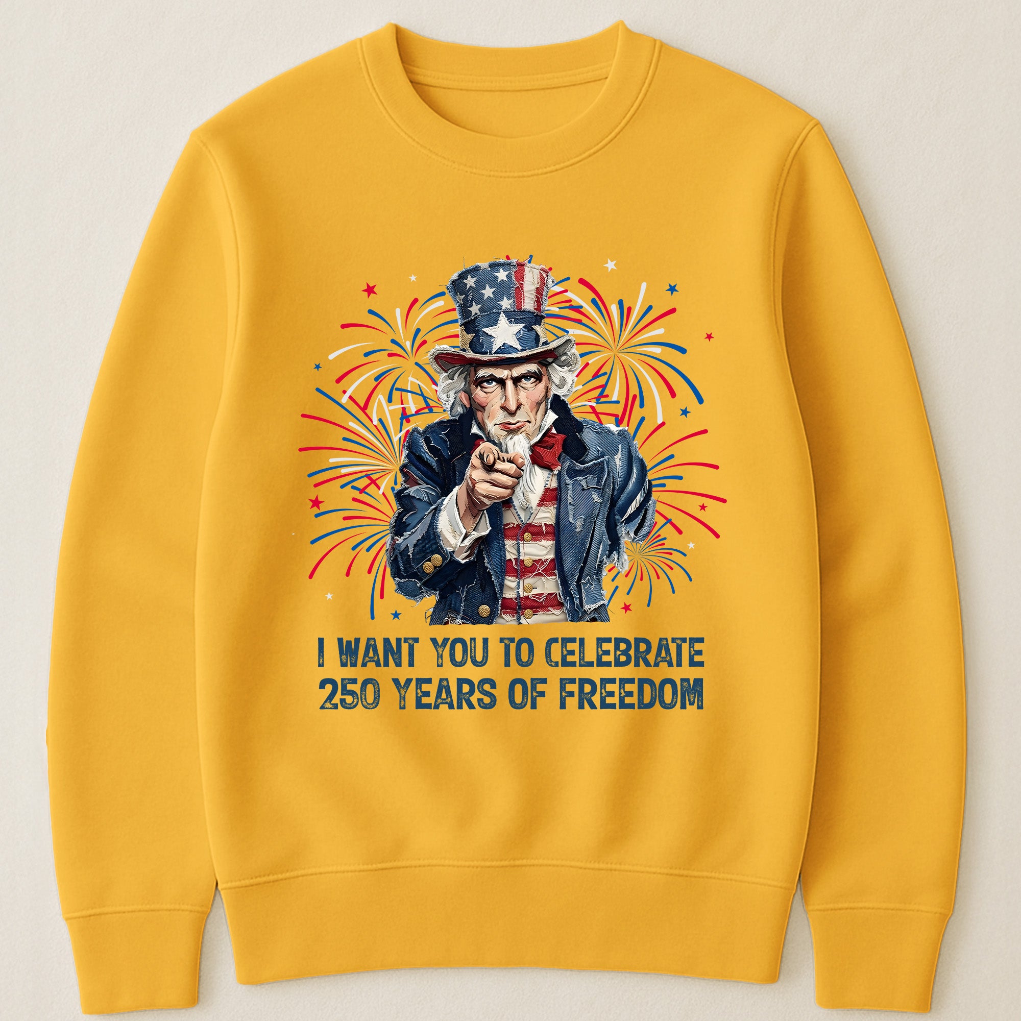 Patchwork Style Usa Uncle Sam Print - Shirt