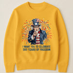 Patchwork Style Usa Uncle Sam Print - Shirt