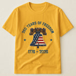 Patchwork Style USA Liberty Bell Print - Shirt