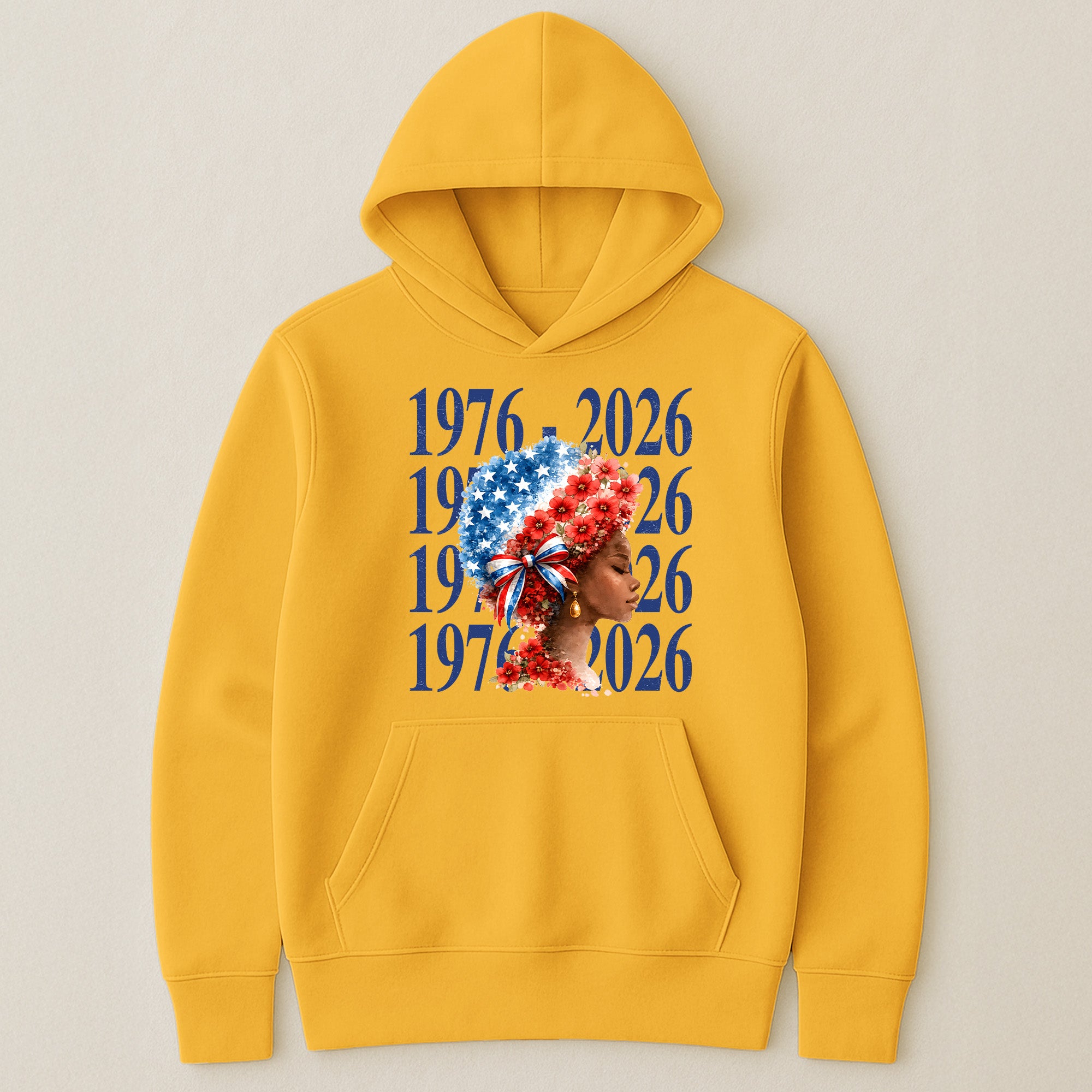 Black Woman Patriotic Afro - Shirt