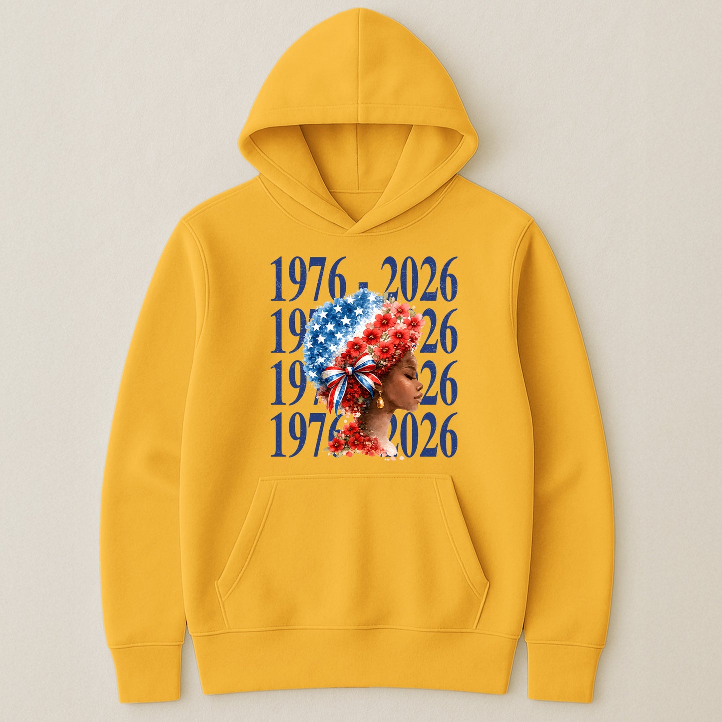 Black Woman Patriotic Afro - Shirt