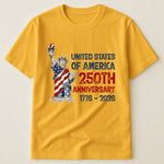 Patchwork Style USA Statue Of Liberty Print - Shirt