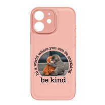 Baby Punch Monkey - Be Kind, Punch The Abandoned Baby Monkey Gift For Animal Lover - Leather Phone Case