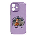 Baby Punch Monkey - Be Kind, Punch The Abandoned Baby Monkey Gift For Animal Lover - Leather Phone Case
