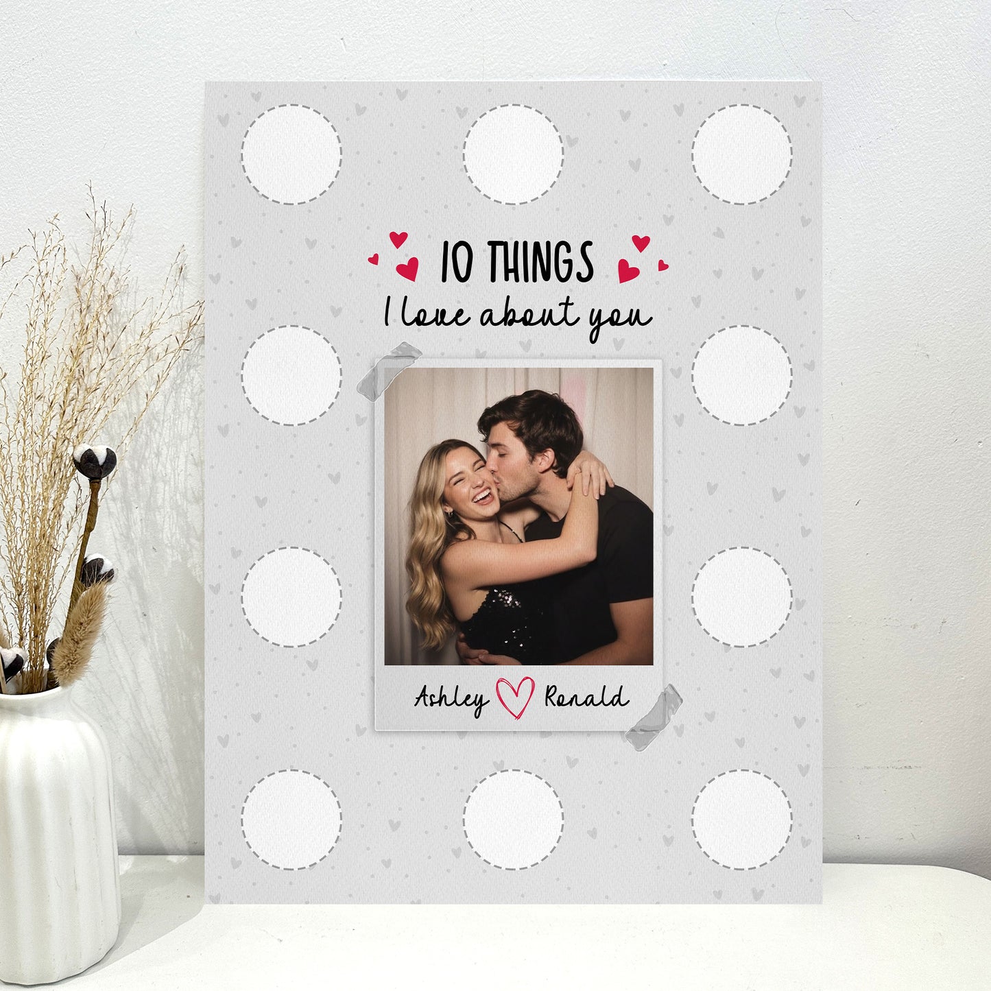 14 Things I Love About You - Personalized Photo Scratch-Off Poster