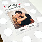 14 Things I Love About You - Personalized Photo Scratch-Off Poster