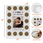 14 Things I Love About You - Personalized Photo Scratch-Off Poster