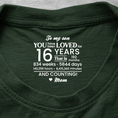 16th 18th 21st Birthday Celebrating Gift Son Daughter Grandson - Personalized Shirt