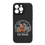 Baby Punch Monkey - Be Kind, Punch The Abandoned Baby Monkey Gift For Animal Lover - Leather Phone Case