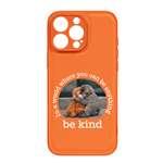 Baby Punch Monkey - Be Kind, Punch The Abandoned Baby Monkey Gift For Animal Lover - Leather Phone Case