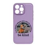 Baby Punch Monkey - Be Kind, Punch The Abandoned Baby Monkey Gift For Animal Lover - Leather Phone Case