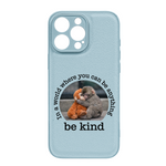Baby Punch Monkey - Be Kind, Punch The Abandoned Baby Monkey Gift For Animal Lover - Leather Phone Case