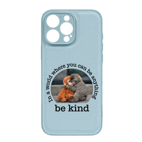 Baby Punch Monkey - Be Kind, Punch The Abandoned Baby Monkey Gift For Animal Lover - Leather Phone Case