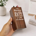 16th 18th 21st Birthday Gift For Son Daughter - Personalized Pen Holder With Clock 3