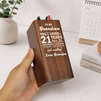 16th 18th 21st Birthday Gift For Son Daughter - Personalized Pen Holder With Clock 3