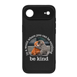 Baby Punch Monkey - Be Kind, Punch The Abandoned Baby Monkey Gift For Animal Lover - Leather Phone Case