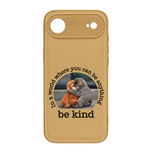 Baby Punch Monkey - Be Kind, Punch The Abandoned Baby Monkey Gift For Animal Lover - Leather Phone Case