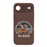 Baby Punch Monkey - Be Kind, Punch The Abandoned Baby Monkey Gift For Animal Lover - Leather Phone Case