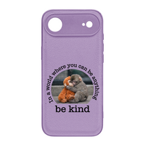 Baby Punch Monkey - Be Kind, Punch The Abandoned Baby Monkey Gift For Animal Lover - Leather Phone Case
