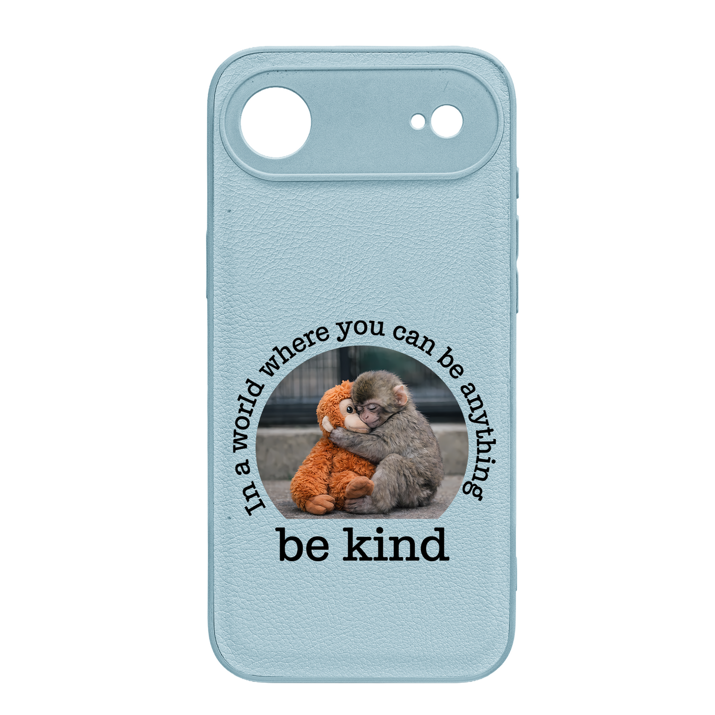 Baby Punch Monkey - Be Kind, Punch The Abandoned Baby Monkey Gift For Animal Lover - Leather Phone Case