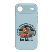 Baby Punch Monkey - Be Kind, Punch The Abandoned Baby Monkey Gift For Animal Lover - Leather Phone Case