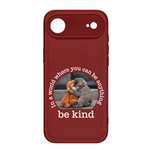 Baby Punch Monkey - Be Kind, Punch The Abandoned Baby Monkey Gift For Animal Lover - Leather Phone Case