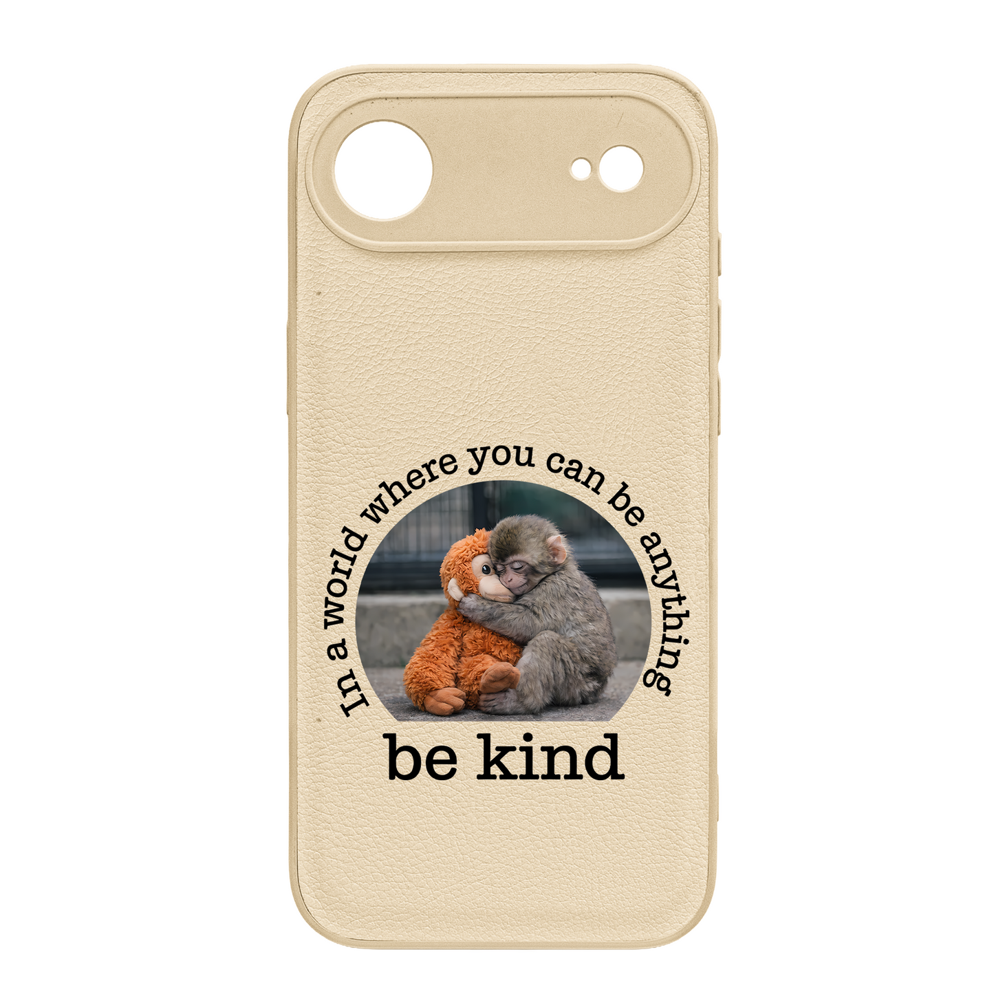 Baby Punch Monkey - Be Kind, Punch The Abandoned Baby Monkey Gift For Animal Lover - Leather Phone Case