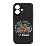 Baby Punch Monkey - Be Kind, Punch The Abandoned Baby Monkey Gift For Animal Lover - Leather Phone Case