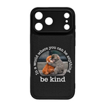 Baby Punch Monkey - Be Kind, Punch The Abandoned Baby Monkey Gift For Animal Lover - Leather Phone Case