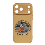 Baby Punch Monkey - Be Kind, Punch The Abandoned Baby Monkey Gift For Animal Lover - Leather Phone Case