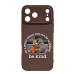 Baby Punch Monkey - Be Kind, Punch The Abandoned Baby Monkey Gift For Animal Lover - Leather Phone Case