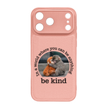 Baby Punch Monkey - Be Kind, Punch The Abandoned Baby Monkey Gift For Animal Lover - Leather Phone Case