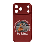 Baby Punch Monkey - Be Kind, Punch The Abandoned Baby Monkey Gift For Animal Lover - Leather Phone Case
